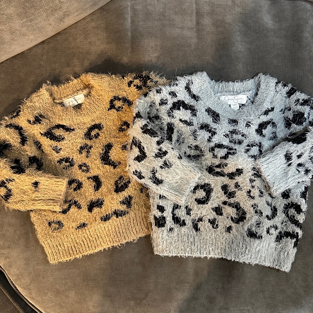 Jessica Simpson Animal Print Sweaters - 12 Months